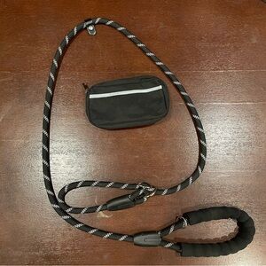 Slip Lead Dog Leash with Zipper Pouch